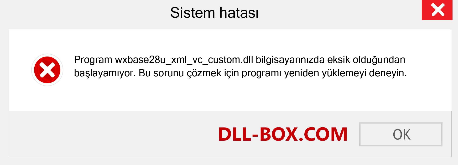 wxbase28u_xml_vc_custom.dll dosyası eksik mi? Windows 7, 8, 10 için İndirin - Windows'ta wxbase28u_xml_vc_custom dll Eksik Hatasını Düzeltin, fotoğraflar, resimler